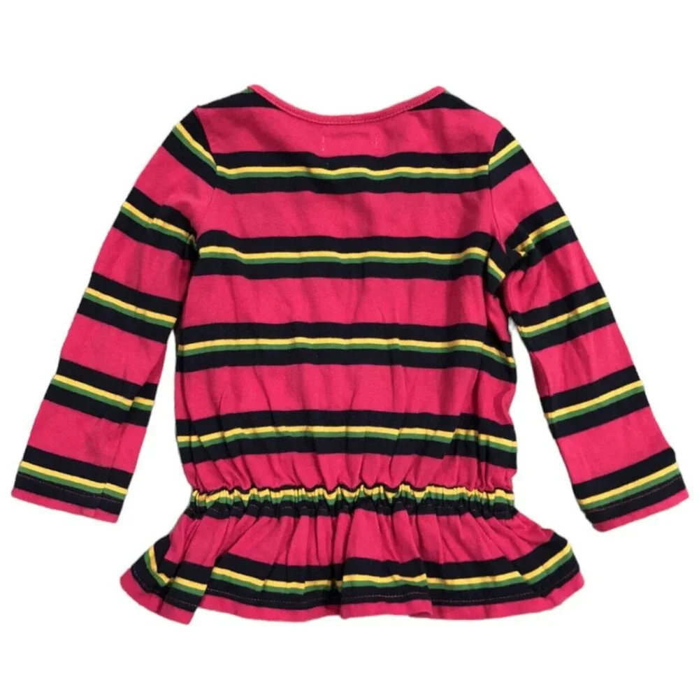 Ralph Lauren 9m Colorful Striped Peplum Top